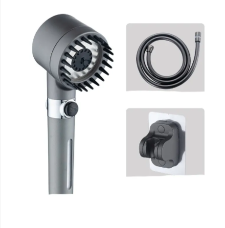 Cabezal de Ducha de Alta Presión de 3 Modos – Grifo Portátil de Lluvia con Filtro