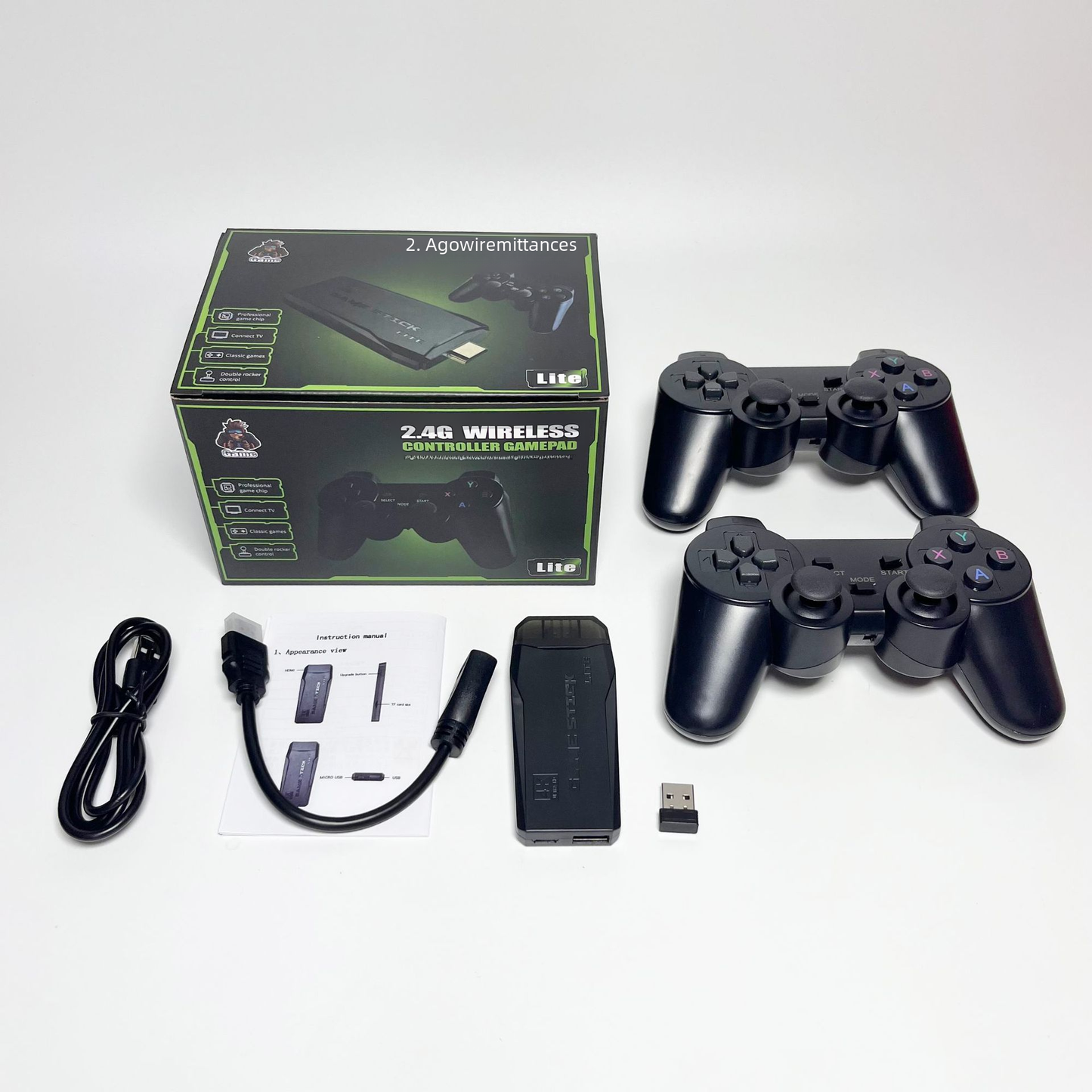 Retro TV Game Console with Dual Controllers (M8)
