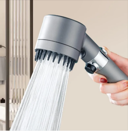 Cabezal de Ducha de Alta Presión de 3 Modos – Grifo Portátil de Lluvia con Filtro