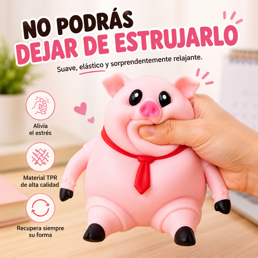 Cerdito Antiestrés Estrujable 👊🐷