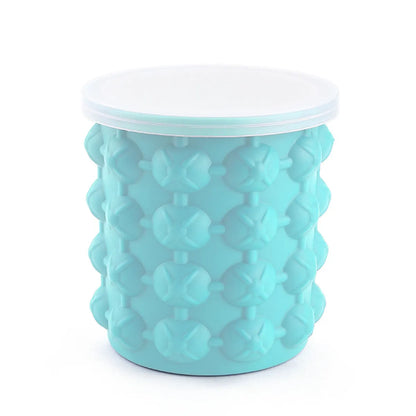 Cubo Portátil para Moldes de Hielo de Silicona