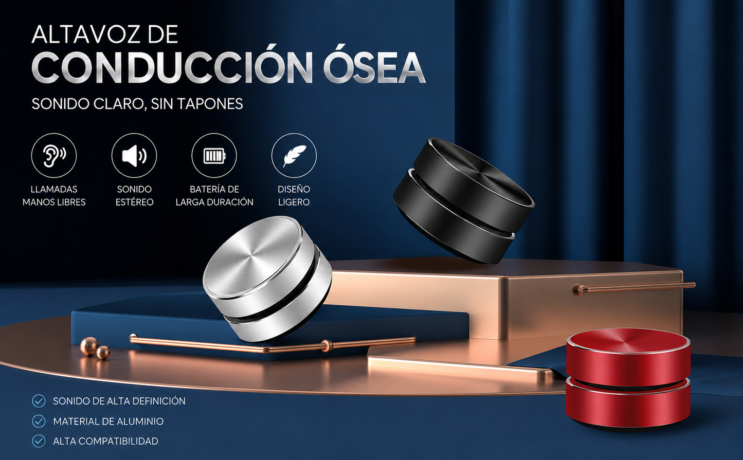 Altavoz Bluetooth de Conducción Ósea