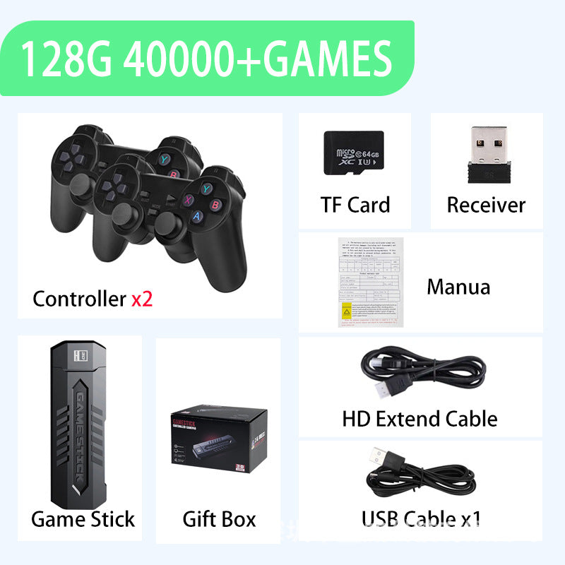 Retro TV Game Console with Dual Controllers (M8)