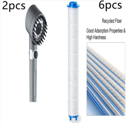 Cabezal de Ducha de Alta Presión de 3 Modos – Grifo Portátil de Lluvia con Filtro