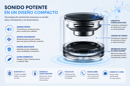 Altavoz Bluetooth de Conducción Ósea