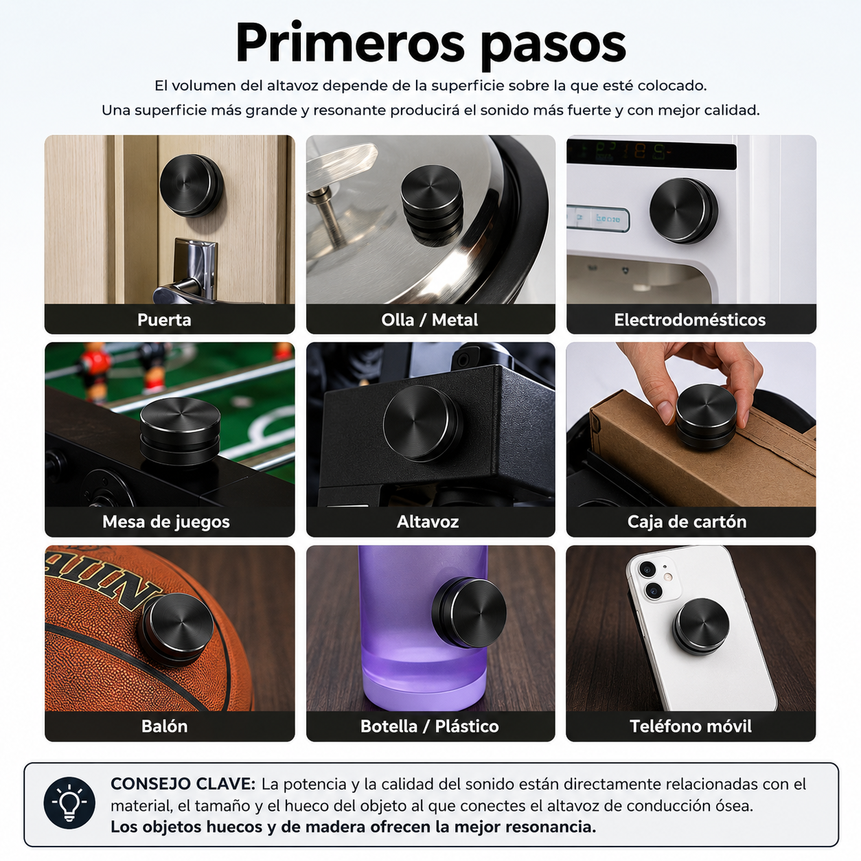 Altavoz Bluetooth de Conducción Ósea
