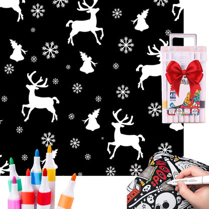 DIY Coloring Blanket With Markers