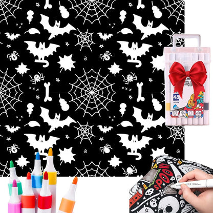DIY Coloring Blanket With Markers