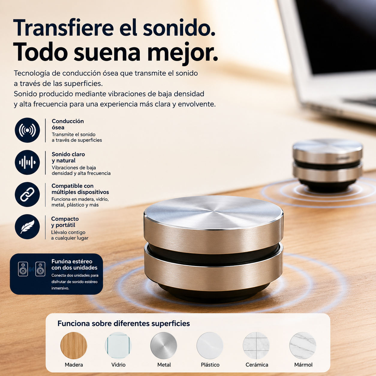 Altavoz Bluetooth de Conducción Ósea