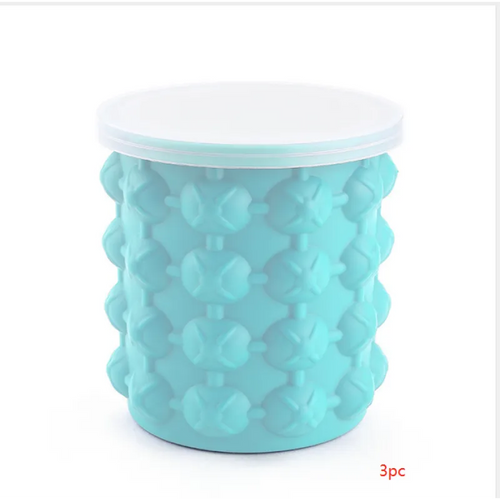 Cubo Portátil para Moldes de Hielo de Silicona