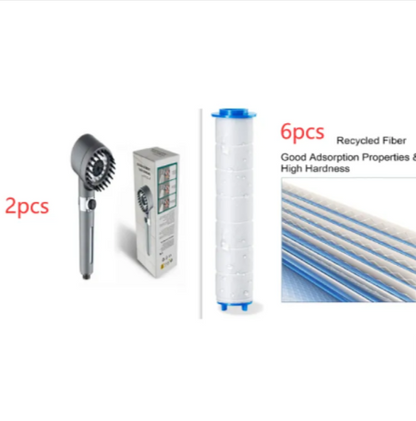 Cabezal de Ducha de Alta Presión de 3 Modos – Grifo Portátil de Lluvia con Filtro